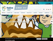 Tablet Screenshot of kosiceregion.com
